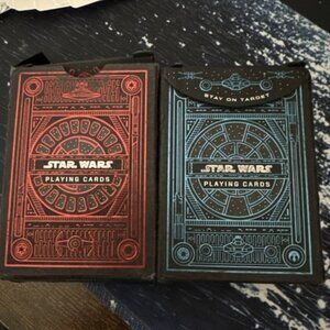Disney Theory Two Star Wars Playing Cards Blue And Red Light Side And Dark Side